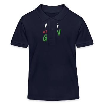 GRÜN MAG KEIN GRÜN - Kinder Organic Poloshirt Mini Sprinter von Stanley/Stella - Navy - Vorne