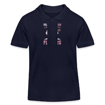 Sushi Japan Essen Sushi-Mahlzeit - Kinder Organic Poloshirt Mini Sprinter von Stanley/Stella - Navy - Vorne