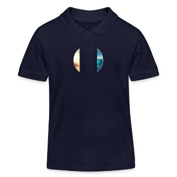 Kitesurf Kitesurfer Kiteboard - Polo enfant bio Stanley/Stella - bleu marine - Devant