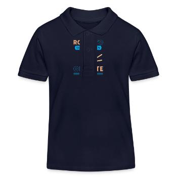 Sushi Japan Essen Sushi-Mahlzeit - Kinder Organic Poloshirt Mini Sprinter von Stanley/Stella - Navy - Vorne