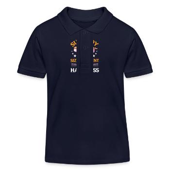 Sushi Japan Essen Sushi-Mahlzeit - Kinder Organic Poloshirt Mini Sprinter von Stanley/Stella - Navy - Vorne