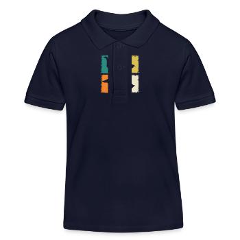 Gans - Kinder Organic Poloshirt Mini Sprinter von Stanley/Stella - Navy - Vorne