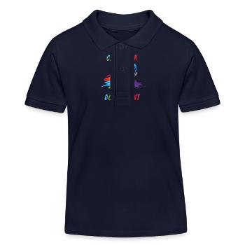 FARBDOSE COLORS ART - Kinder Organic Poloshirt Mini Sprinter von Stanley/Stella - Navy - Vorne
