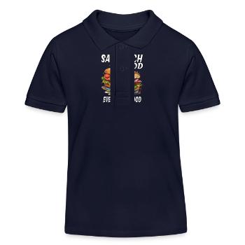SANDWICH GOOD EVERYTHING GOOD - Kinder Organic Poloshirt Mini Sprinter von Stanley/Stella - Navy - Vorne
