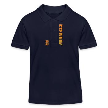 Frank - Kids Organic Polo Shirt by Stanley/Stella - navy - Front