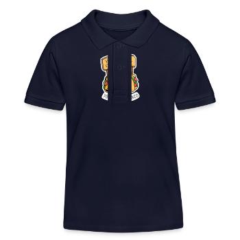 Nicht Jeder Ist Ein Taco Glück - Kinder Organic Poloshirt Mini Sprinter von Stanley/Stella - Navy - Vorne