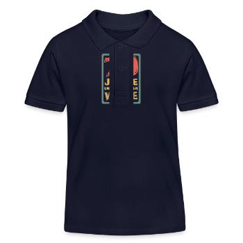 Alter 70 - Kinder Organic Poloshirt Mini Sprinter von Stanley/Stella - Navy - Vorne