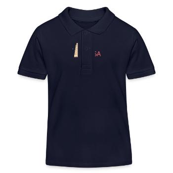 Pisa Passion : un style qui va conquérir votre cœur ! Cadeau - Polo enfant bio Stanley/Stella - bleu marine - Devant
