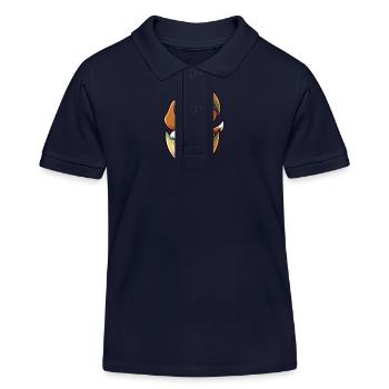 Colorful Easter Egg with Hatching Beagle Design - Kids Organic Polo Shirt by Stanley/Stella - navy - Front