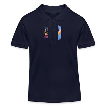 Gamer Funny - Je ne peux pas avoir de plans dans le garage de ma chambre - Polo enfant bio Stanley/Stella - bleu marine - Devant