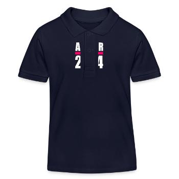 Abitur 2024 - Kinder Organic Poloshirt Mini Sprinter von Stanley/Stella - Navy - Vorne