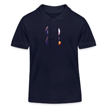 Pinguin Saxofonist Jazz Konzert - Kinder Organic Poloshirt Mini Sprinter von Stanley/Stella - Navy - Vorne