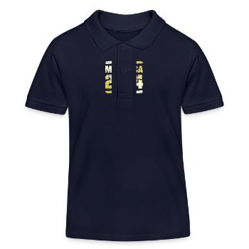 Mallorca 2024 Gold - Kids Organic Polo Shirt by Stanley/Stella - navy - Front