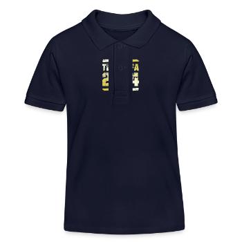 Tenerife 2024 Gold - Kids Organic Polo Shirt by Stanley/Stella - navy - Front