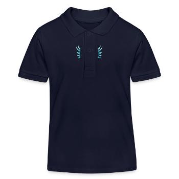 Ailes de cœur - Polo enfant bio Stanley/Stella - bleu marine - Devant