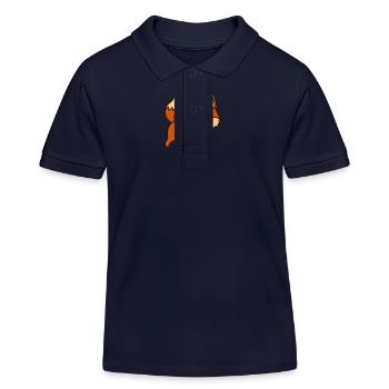 fuchs - Kinder Organic Poloshirt Mini Sprinter von Stanley/Stella - Navy - Vorne