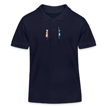 Donut - Kinder Organic Poloshirt Mini Sprinter von Stanley/Stella - Navy - Vorne