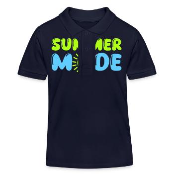 summer mode - Kinder Organic Poloshirt Mini Sprinter von Stanley/Stella - Navy - Vorne
