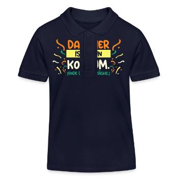 Carnaval de Jecken Carnaval - Polo enfant bio Stanley/Stella - bleu marine - Devant