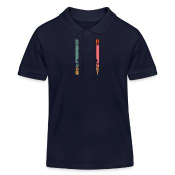 Fliesenlegen Ausbildung Lehrling Auzbi Fliesenlege - Kinder Organic Poloshirt Mini Sprinter von Stanley/Stella - Navy - Vorne
