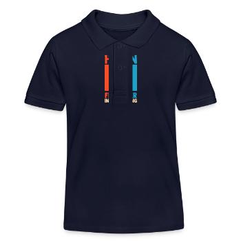 Dachdeckerei Ausbildung Lehrling Auzbi Dachdecker - Kinder Organic Poloshirt Mini Sprinter von Stanley/Stella - Navy - Vorne