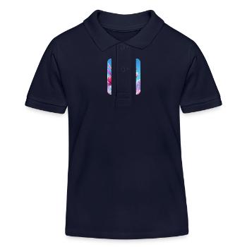 Licorne - Polo enfant bio Stanley/Stella - bleu marine - Devant