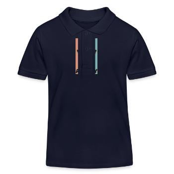 First name Andrey - Kids Organic Polo Shirt by Stanley/Stella - navy - Front