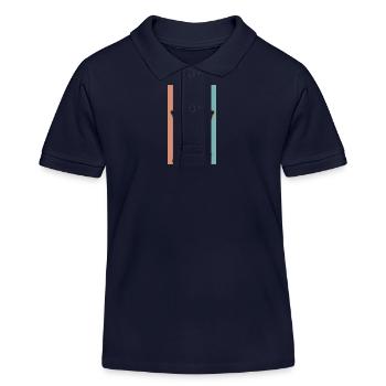 First name Anton - Kids Organic Polo Shirt by Stanley/Stella - navy - Front
