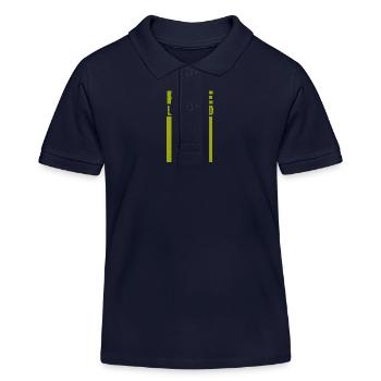 Vogel - Fliegen - Naturschutz Tierfreund - Zoo - Kinder Organic Poloshirt Mini Sprinter von Stanley/Stella - Navy - Vorne
