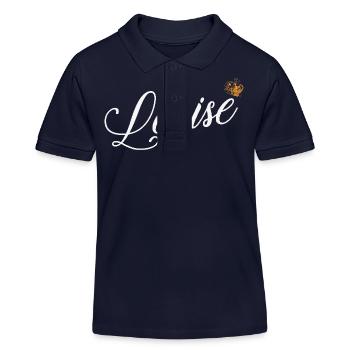Louise Nom pour les femmes Enfants Tout-petits - Louise - Polo enfant bio Stanley/Stella - bleu marine - Devant