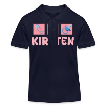 Sucette Kirsten - Polo enfant bio Stanley/Stella - bleu marine - Devant