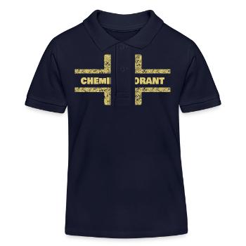 Beruf Chemielaborant - Kinder Organic Poloshirt Mini Sprinter von Stanley/Stella - Navy - Vorne