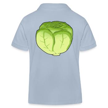Laitue Salade Chou Tête De Chou Légume Cuisine - Polo enfant bio Stanley/Stella - bleu ciel - Dos