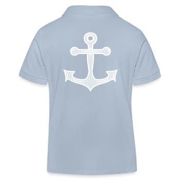Anker Seefahrt Schifffahrt Seemann segeln Ahoi - Kinder Organic Poloshirt Mini Sprinter von Stanley/Stella - sky Blue - Hinten