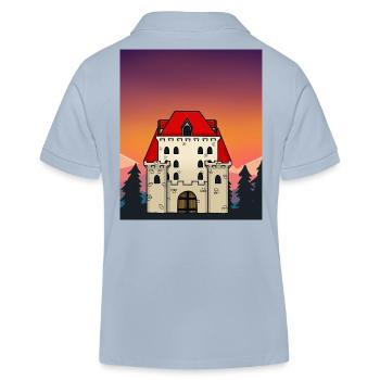 Schloss Burg Mittelalter Märchen Märchenfigur - Kinder Organic Poloshirt Mini Sprinter von Stanley/Stella - sky Blue - Hinten