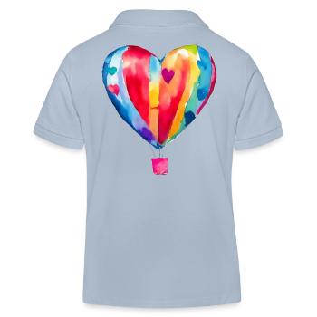 Ballon - Polo enfant bio Stanley/Stella - bleu ciel - Dos