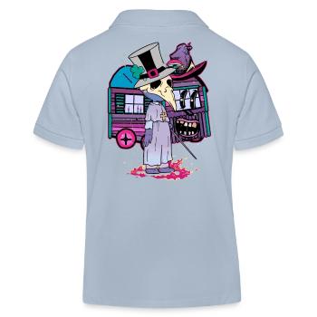 Zauberer Hexerei Hexen Fantasy Magie magisch Rabe - Kinder Organic Poloshirt Mini Sprinter von Stanley/Stella - sky Blue - Hinten