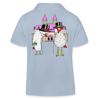 Château Poulet Poulets Royal Volaille Château - Polo enfant bio Stanley/Stella - bleu ciel - Dos