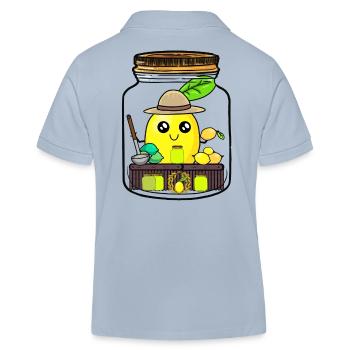 Zitronen Lemtonen Saft Verkäufer Zitrone Kind - Kinder Organic Poloshirt Mini Sprinter von Stanley/Stella - sky Blue - Hinten