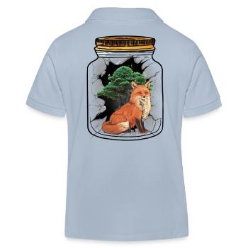 Fuchs Füchse Waldbewohner Baum - Kinder Organic Poloshirt Mini Sprinter von Stanley/Stella - sky Blue - Hinten