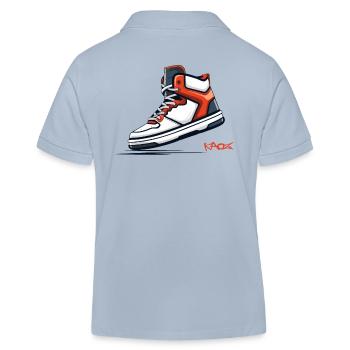 Sneaker Fan Turnschuh - Kids Organic Polo Shirt by Stanley/Stella - sky blue - Back