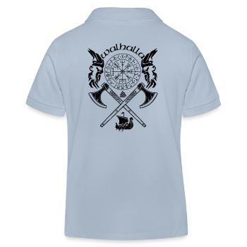 WALHALLA-VIKING SYMBOLE-WIKINGER RUNEN - Kinder Organic Poloshirt Mini Sprinter von Stanley/Stella - sky Blue - Hinten