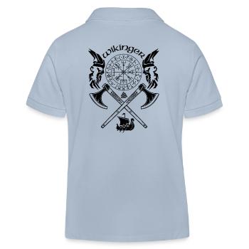 Viking-Symboles Viking-Runes Viking - Polo enfant bio Stanley/Stella - bleu ciel - Dos