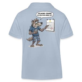 Vollmond-Termin? Ich hab doch keine Zeit ! - Kinder Organic Poloshirt Mini Sprinter von Stanley/Stella - sky Blue - Hinten