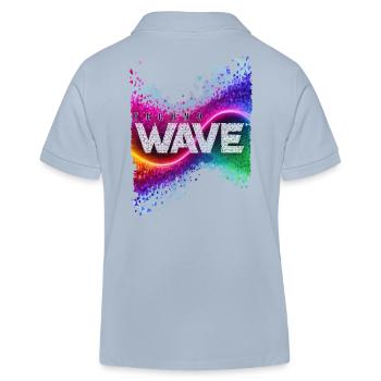 techno wave - Kinder Organic Poloshirt Mini Sprinter von Stanley/Stella - sky Blue - Hinten