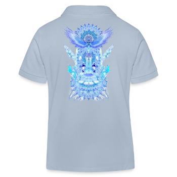 Aqua 2023 29 Aqua Ruka 24 - Kids Organic Polo Shirt by Stanley/Stella - sky blue - Back