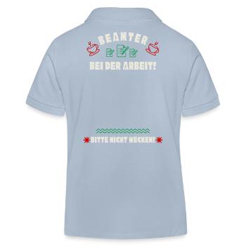Schlafender Beamter - Kinder Organic Poloshirt Mini Sprinter von Stanley/Stella - sky Blue - Hinten