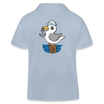 Mouette ancre marin marin marin enfants - Polo enfant bio Stanley/Stella - bleu ciel - Dos
