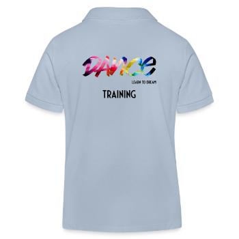 Dance Learn to Dream Training - Kids Organic Polo Shirt by Stanley/Stella - sky blue - Back