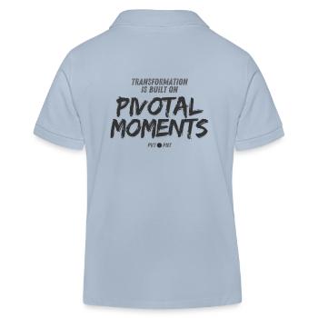 Pivotal Moments - Kinder Organic Poloshirt Mini Sprinter von Stanley/Stella - sky Blue - Hinten